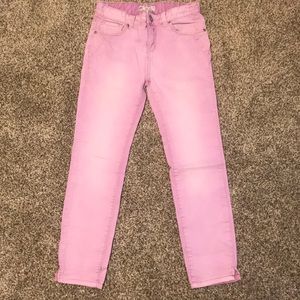 Free People faded magenta jeans